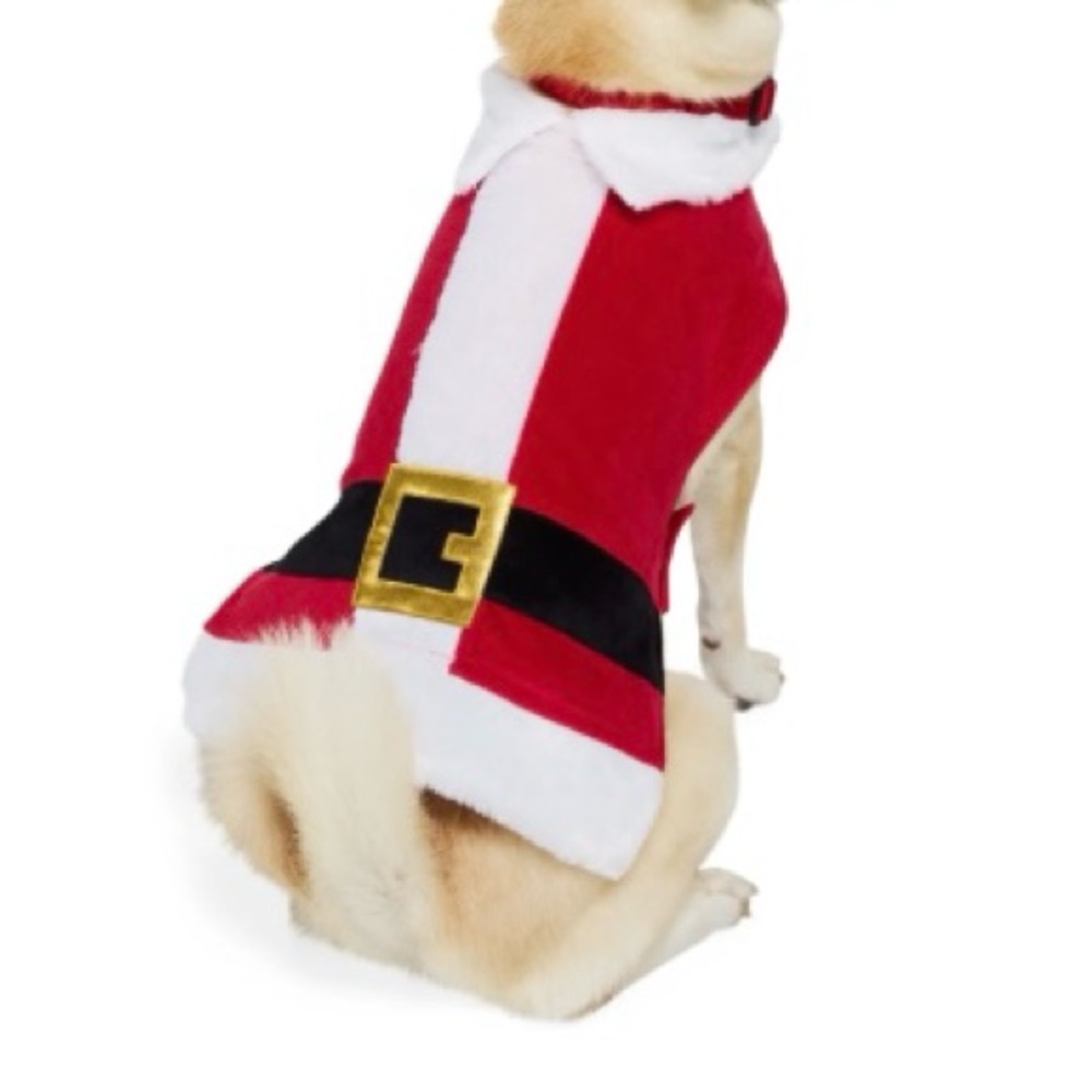 NWOT. Adorable Merry Makings Santa suit costume for a dog with Velcro straps.